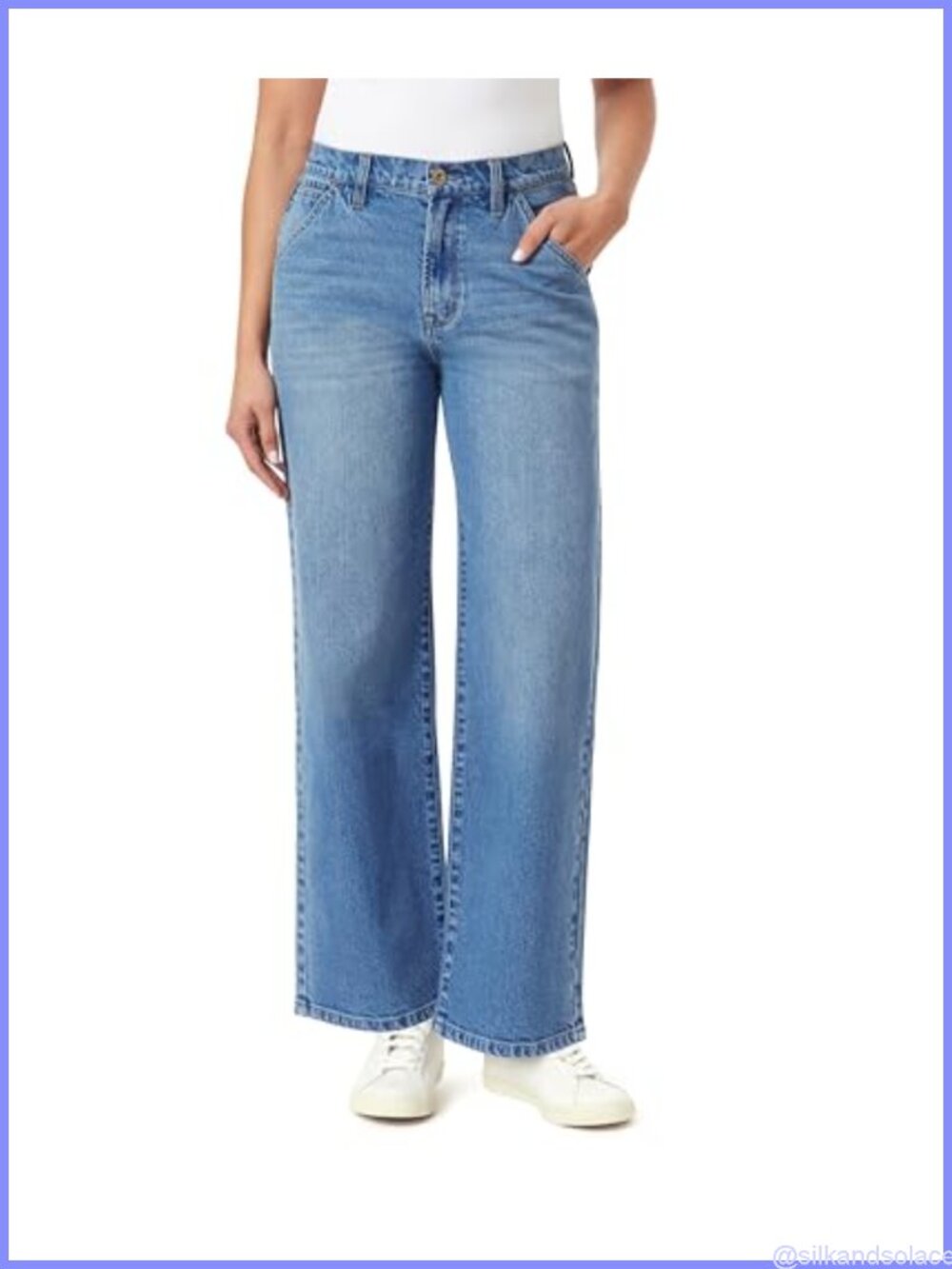 High Rise Relaxed Straight Leg Jeans Retro Luxe 30-Inch Inseam